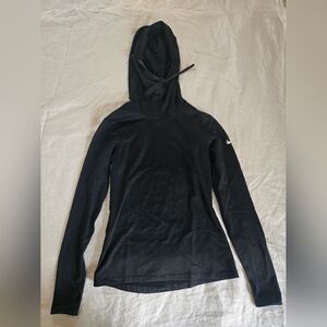 Nike Women’s Black Hooded Performance Top